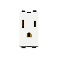 VETO - Modulo Tomacorriente Amer 2P+E Plata