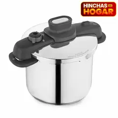 IMUSA - Olla a Presión 7 Litros 39cm en Acero Inoxidable Talent Master Gris con Indicador de presión