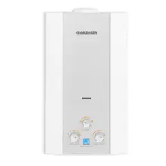 CHALLENGER - Calentador de 12 Litros Tiro Natural Paso Gas Propano Cw 7113Gp