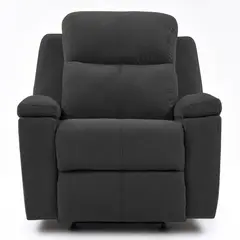 ELITE LIVING - Reclinable Mecedora Marsella Tela 80X90X100 Gris Plomo