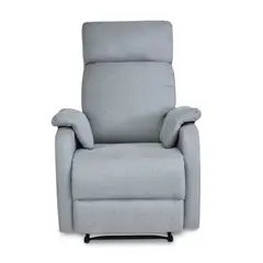 ELITE LIVING - Silla Reclinable Estática Velvet Tela 75X75X95 Gris Claro