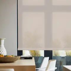 FLEXALUM - Enrollable Solar Screen 10 Crema A La Medida Ancho Entre 60-100 cm Alto Entre 135.5-150 cm