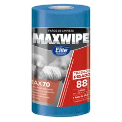 ELITE - Paño Maxwipe Rollo Max70 X88 Paños Azul Uso Mecanico