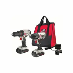 PORTER-CABLE - Kit Porter Cable 20 V Con Taladro y Atornillador de Impacto Compactos