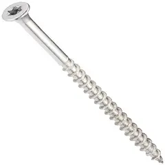 GENERICO - Tornillo para Madera Mando Estrella Acero Inoxidable N. 10 X 8.89 cm
