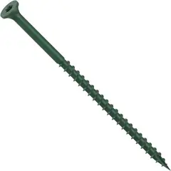 GENERICO - Tornillo para Madera Mando Estrella N. 10 X 10.16 cm Verde