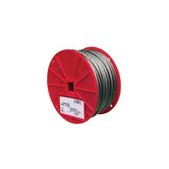 CAMPBELL CHAIN - Rollo de Cable 0.32 cm 49 Hilos Acero Inoxidable 76.20 M