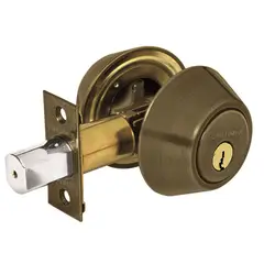 TRUPER - Cerrojo Llave-Llave. Latón Antiguo