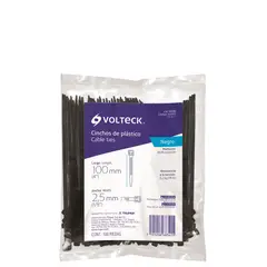 TRUPER - Cinchos Plásticos Tensión 18ib Negro Largo 10cm