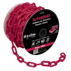TRUPER - Cadena Plastica de 8mm Negro 25m