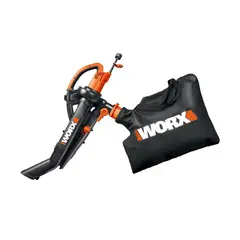 WORX - Sopladora, Aspiradora Y Triturador Eléctrica 3 En 1 WG505 De 12 Ah 20 V