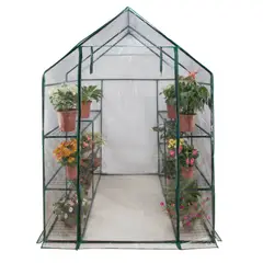 LANDSCAPERS SELECT - Invernadero de Acero con Estantes para Cultivo Intensivo