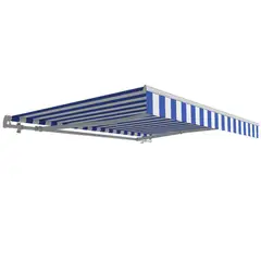 HOLZTEK - Toldo 2.90x2mts Raya Blanco/Azul Diy