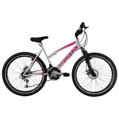 SFORZO - Bicicleta De Montaña Dama R26 18V Talla M D.Mecánico Suspensión Delantera Blanco
