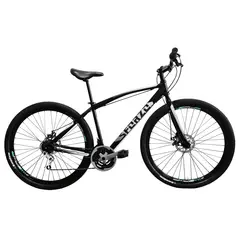 SFORZO - Bicicleta De Montaña R29 18V Frenos Disco Cambios Tipo Moto Negro
