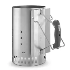 WEBER - Encendedor De Carbón Para Asador Acero Inoxidable 30 Cm