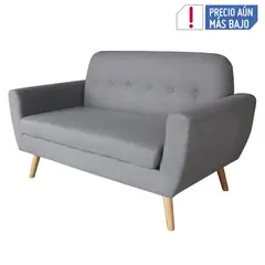 JUST HOME COLLECTION - Sofá 2 Puestos Wald 147x86x79 cm Gris