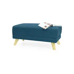 HOGAR VENECIA - Puff Sion en Tela 95x54x38cm Azul
