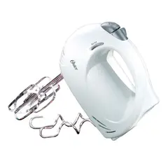 OSTER - Batidora de Mano 5 Velocidades y Función Turbo, Color Blanco