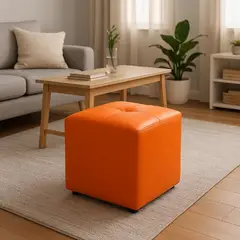 PUFF BOGOTA - Puff Cubo 40x40x42 Mandarina