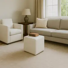 PUFF BOGOTA - Puff Cubo 40x40x42 Blanco