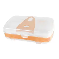 AZOR - Organizador Plástico Wacky 3D Oval Naranja