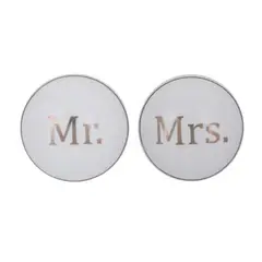 FIXSER - Pomo Porcelana Mr Ms 50mm X 2 Undidades