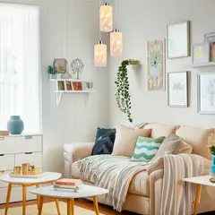 JUST HOME COLLECTION - Lámpara Colgante New Dallas 3 Luces E27 Certificado