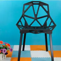 EKONOMODO COLOMBIA - Silla Triangulo 57.5X54.5X80 Negro