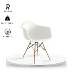 EKONOMODO COLOMBIA - Silla Brazos Eames Adulto 58.5x62x80 Blanco