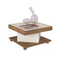 BERTOLINI - Mesa de Centro Saara 15x61x70 Pino/Blanco
