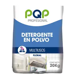 PQP PROFESIONAL - Detergente Polvo PQP Multiusos Azul Floral 20kg