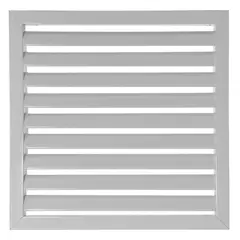 LAMINAIRE - Rejilla Ventilación Aluminio Aletas Curvas 25X25 Gris
