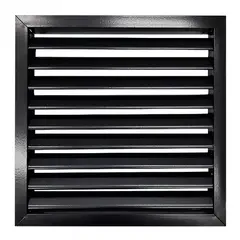 LAMINAIRE - Rejilla Ventilación Aluminio Aletas Curvas 30X30 Negro