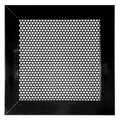 LAMINAIRE - Rejilla Ventilación Aluminio Perforada Redonda 30X30 Negro