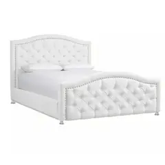 EKONOMODO COLOMBIA - Alcoba Venecia Infantil Colchón Semidoble + Espaldar + Base Cama Blanco