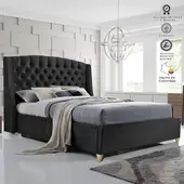 EKONOMODO COLOMBIA - Combo Italia Colchón King + Espaldar + Base Cama Negro