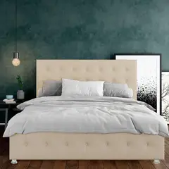 EKONOMODO COLOMBIA - Combo Capital Colchón Doble + Espaldar + Base Cama Taupe