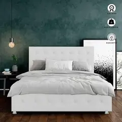 EKONOMODO COLOMBIA - Combo Capital Colchón Doble + Espaldar + Base Cama Blanco
