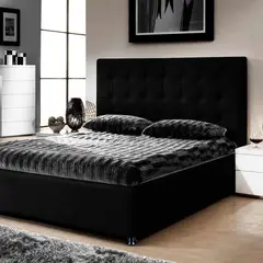EKONOMODO COLOMBIA - Combo Ilusión Colchón Queen + Espaldar + Base Cama Negro