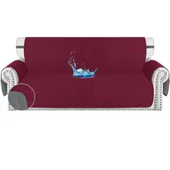 KARYTEX - Protector de Sofá 3 Puestos Gris - Vinotinto