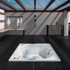FIRPLAK - Jacuzzi Santorini 180 X 180 Cm Hidro-Aeromasaje Blanco