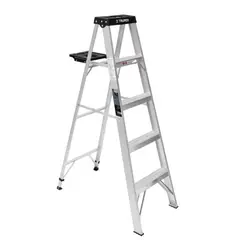 TRUPER - Escalera 1.5 m 4 P Tijera con Bandeja Aluminio 91 kg