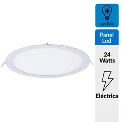 DAIRU - Panel Led Empotrado Redondo 1800 Lúmenes 24w Luz Fría Certificado