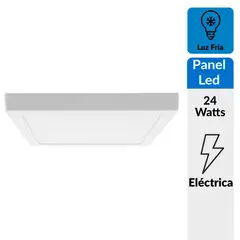 DAIRU - Panel LED Sobre Cuadrado 1800 Lúmenes 24w Luz Fría Certificado
