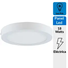 DAIRU - Panel LED Sobre Redondo 1350 Lúmenes 18w Luz Fría Certificado