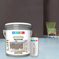 RECOL - Textura Acabado Mate para Interior Carbono 1 galón