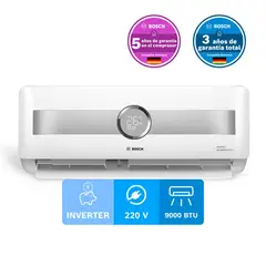 BOSCH - Aire Acondicionado 9000 BTU 220 Voltios Minisplit Inverter Climate 8000