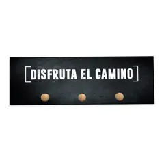AREAS - Perchero de Pared 20x50cm Bas011 Disfruta Negro