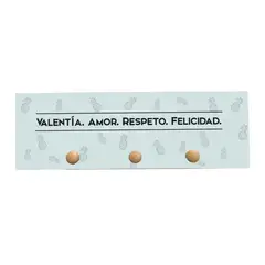 AREAS - Perchero de Pared 20x50cm Bas015 Valentía Azul